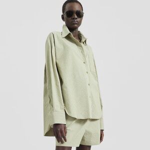 SOLD OUT Frankie shop Lui shirt green stripe x small